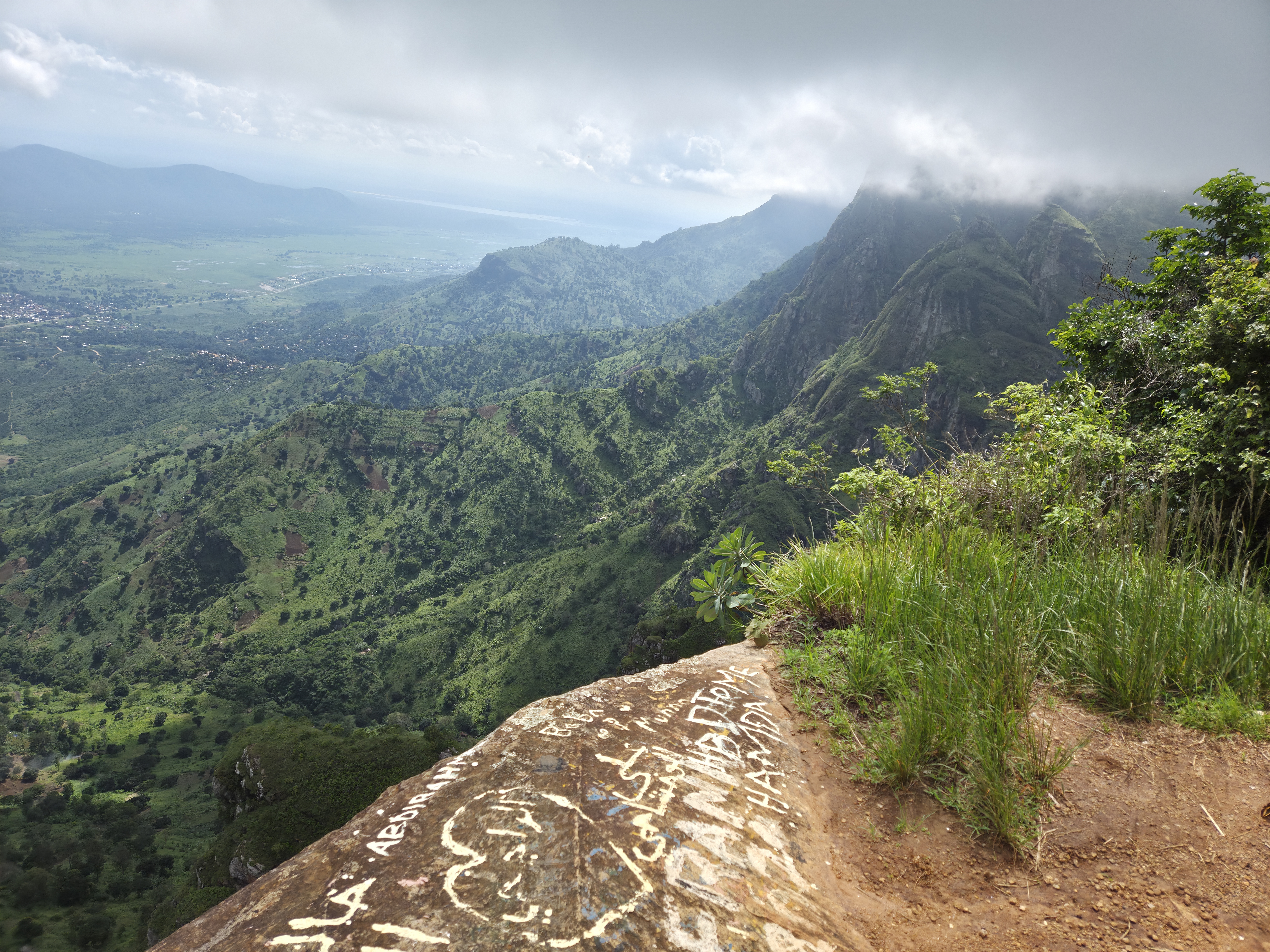 View over the Usambara Mountains from a terrace